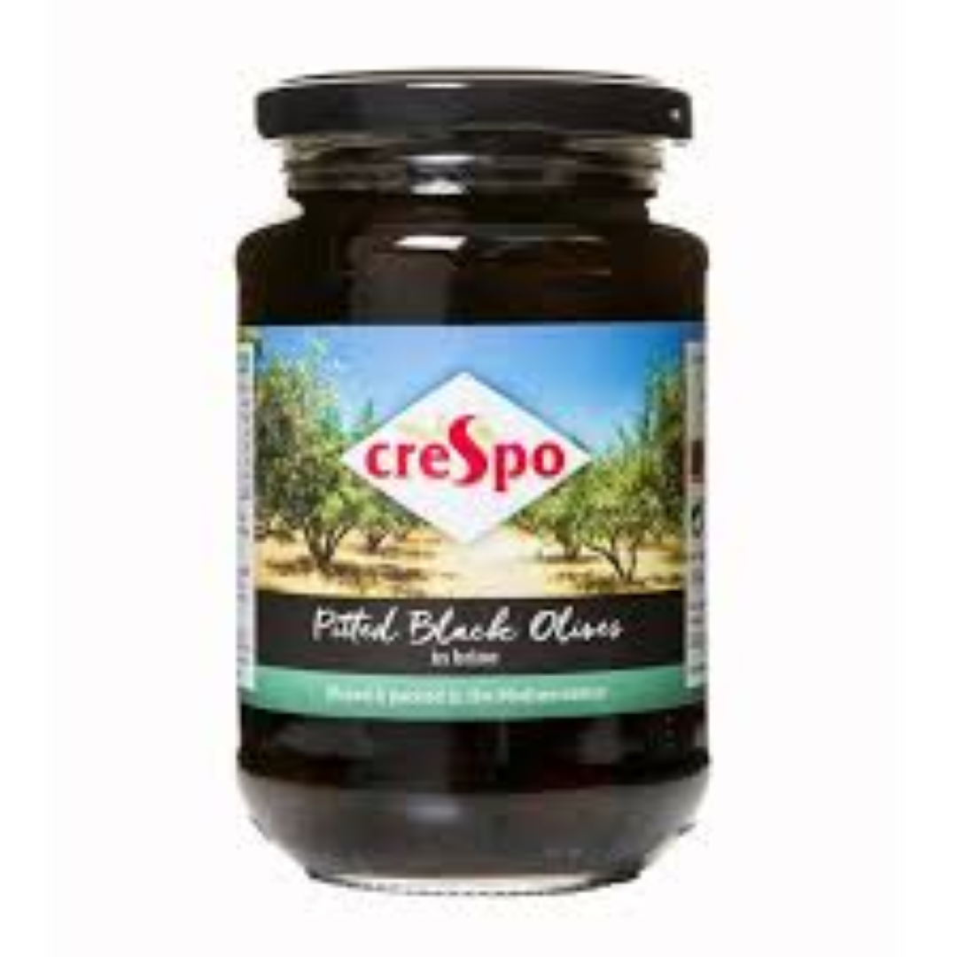 CRESPO PITTED BLACK OLIVE 333G